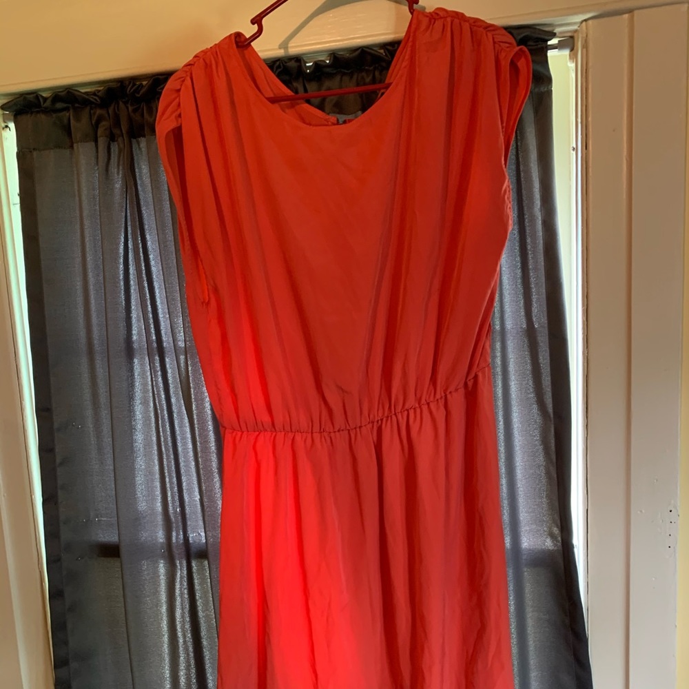 Cantaloupe colored dress